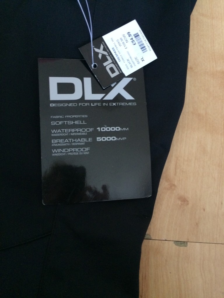 NEW still with tags on,Unisex, DLX Soft Shell, water proof, wind proof, breathable size 16 trousers