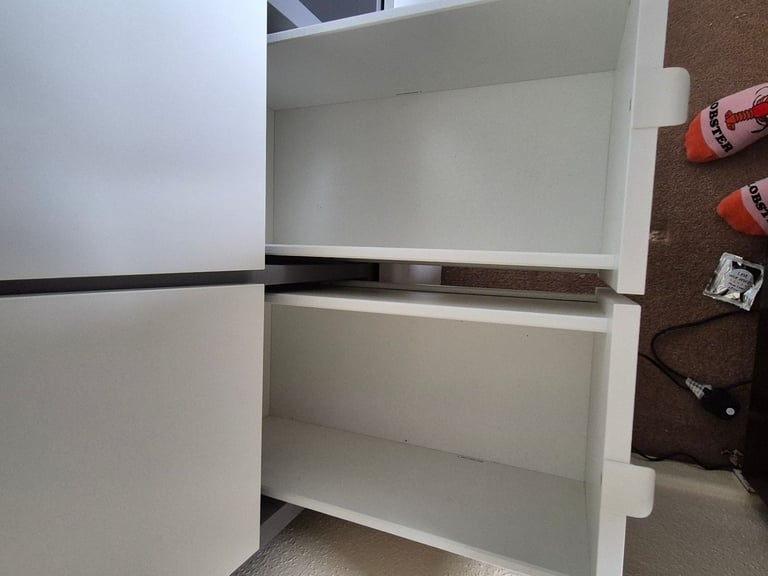 White/Grey VISTHUS IKEA Wardrobe