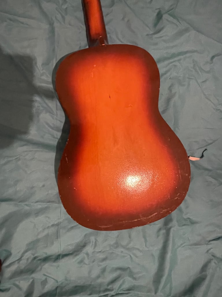 Vintage Acoustic guitar Kansas loud good sound 