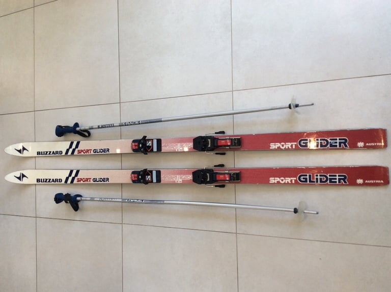 Pair of BLIZZARD SPORT GLIDER Skis, MARKER Bindings and KLEMM Race Poles |  in Henley-on-Thames, Oxfordshire | Gumtree