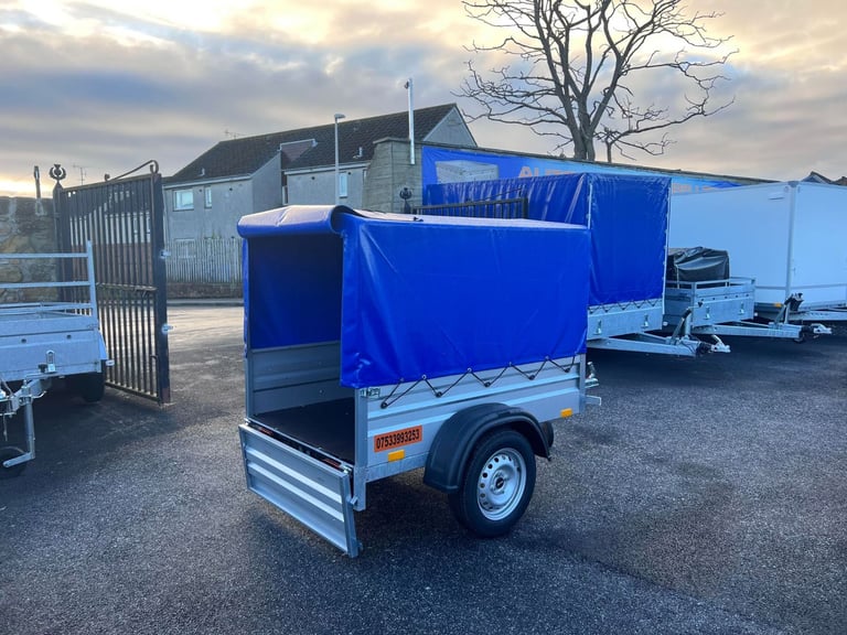 BRAND NEW 5ft x 4ft SINGLE AXLE 80CM FRAME & COVER CAMPING TRAILER 750KG