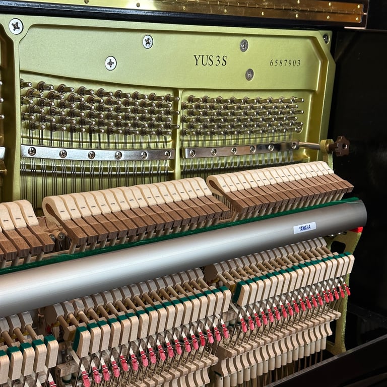 Yamaha YUS3 Upright Piano (2024) Black Polyester | Delivery, Tuning, Stool, Warranty