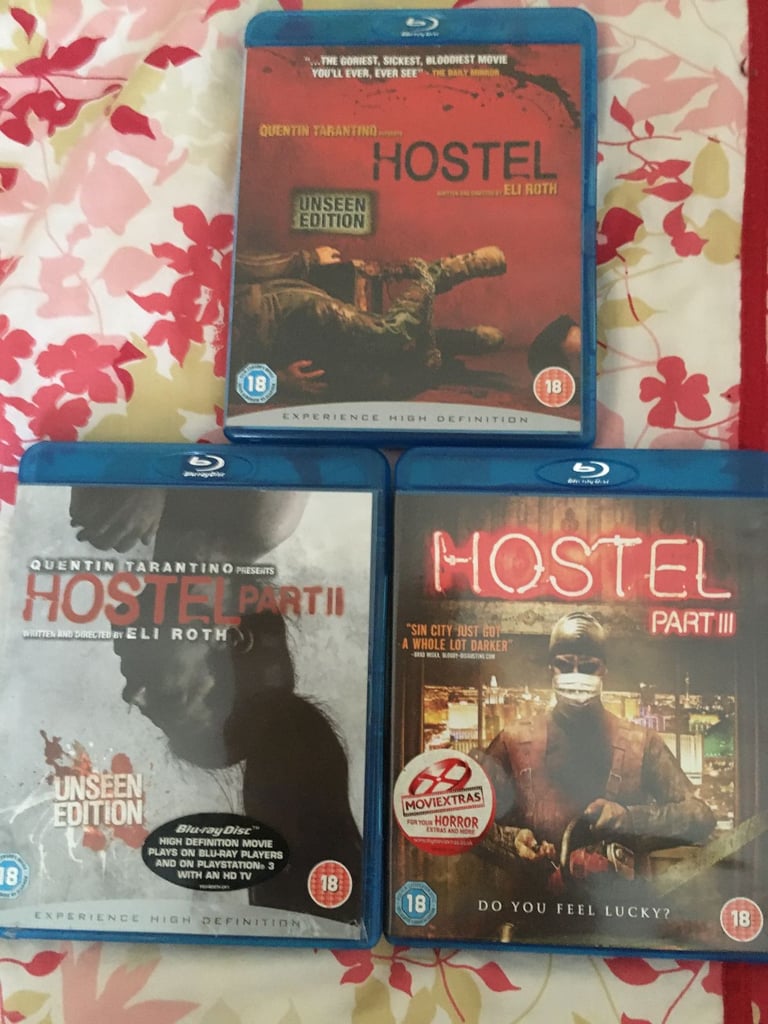 HOSTEL - 1,2,3 ( BLURAY , HORROR SET 