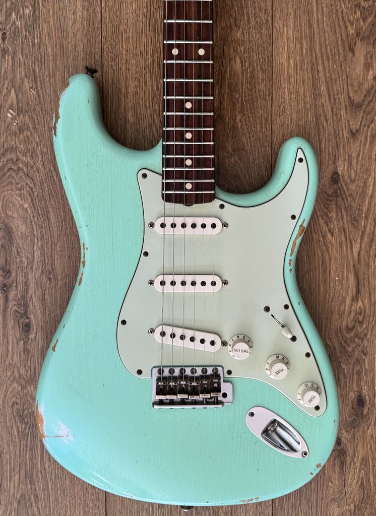 Fender Custom Shop '60 Reissue Stratocaster Relic Surf Green (2015) - Trades