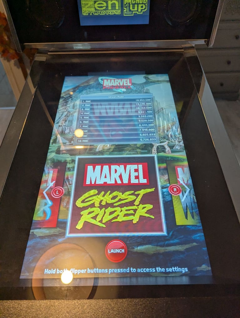 Marvel themed Digital Pinball machine - 10 boards