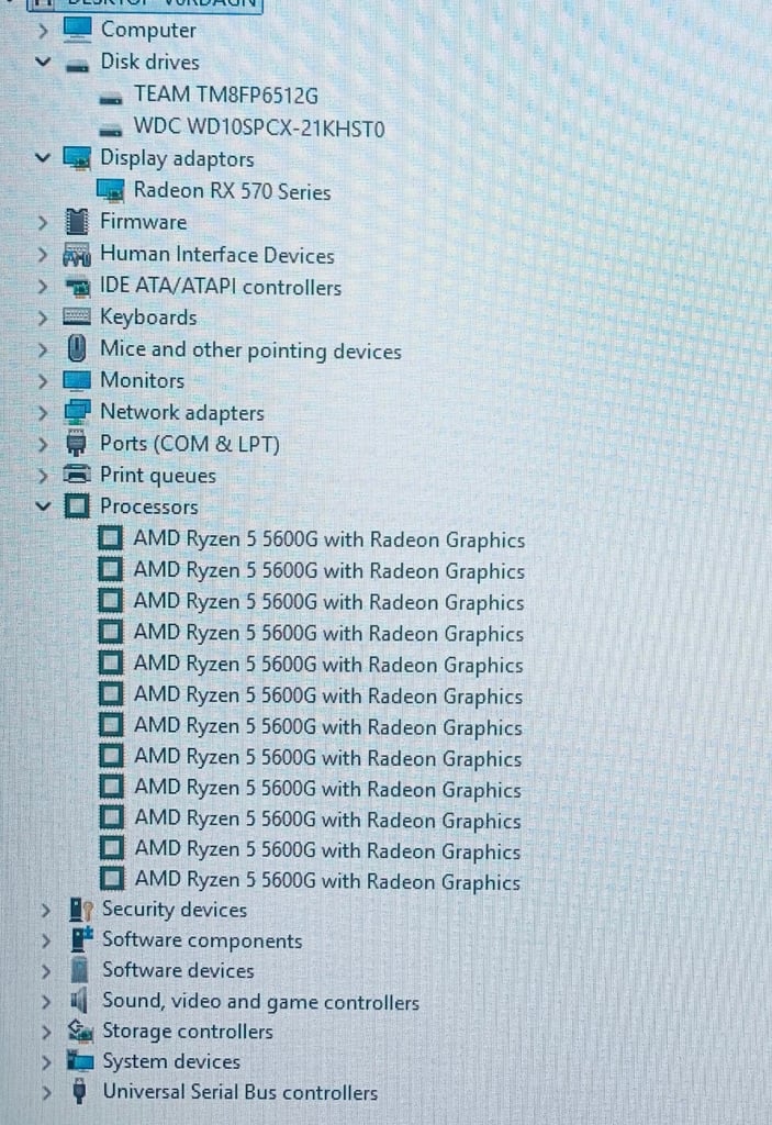 Ryzen 5 256GB SSD + 1000GB 16GB Ram UltraFast Gaming Pc Desktop Computer Radeon RX 8GB GFX