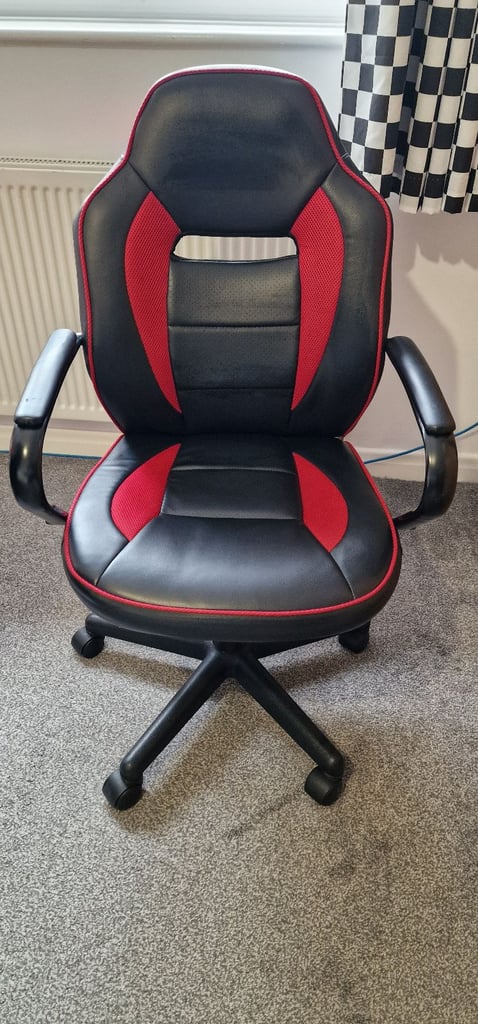 image for Gaming Chair Faux Leather Mid Back 