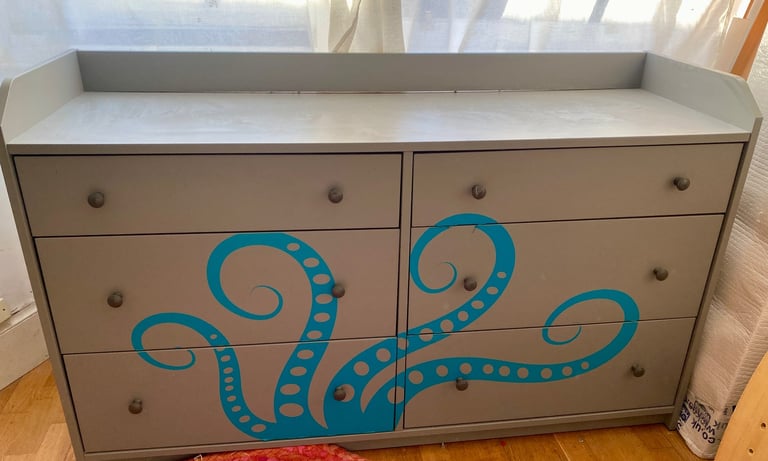 image for Ikea Hauga chest of 6 drawers 