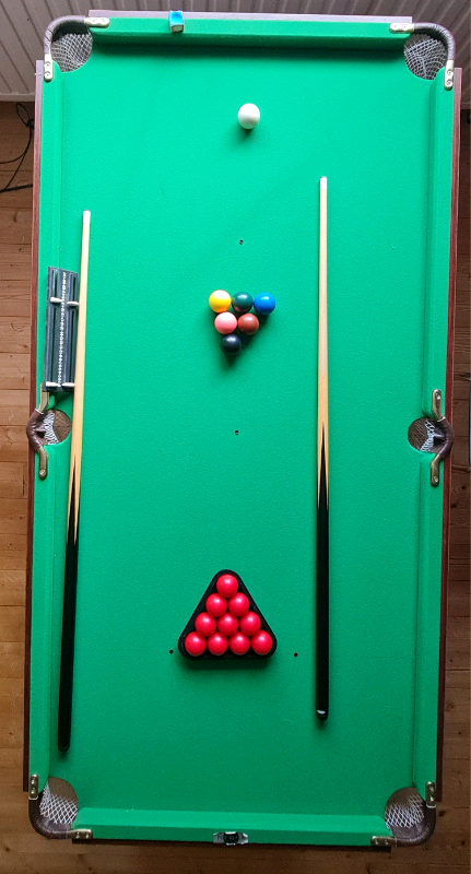 Complete Home Snooker Table - 1373 x 686 x 813 mm (L x W x H)