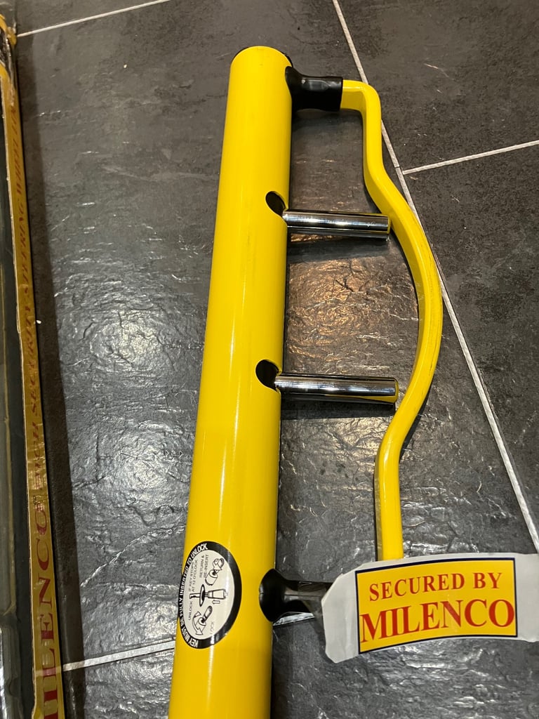 Milenco Steering Wheel Lock - High Security Sold Secure Gold - Brand New