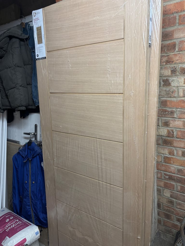 Brand new oak finished doors 