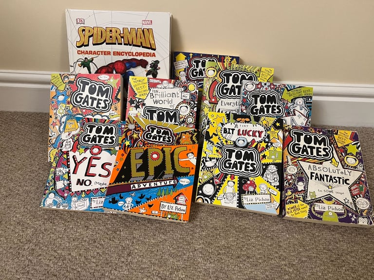 Tom Gates and Spiderman character Encyclopedia.