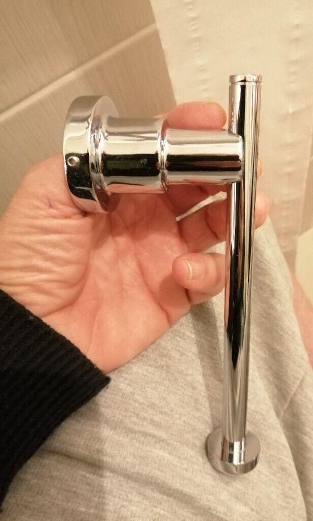 Chrome toilet roll holder 