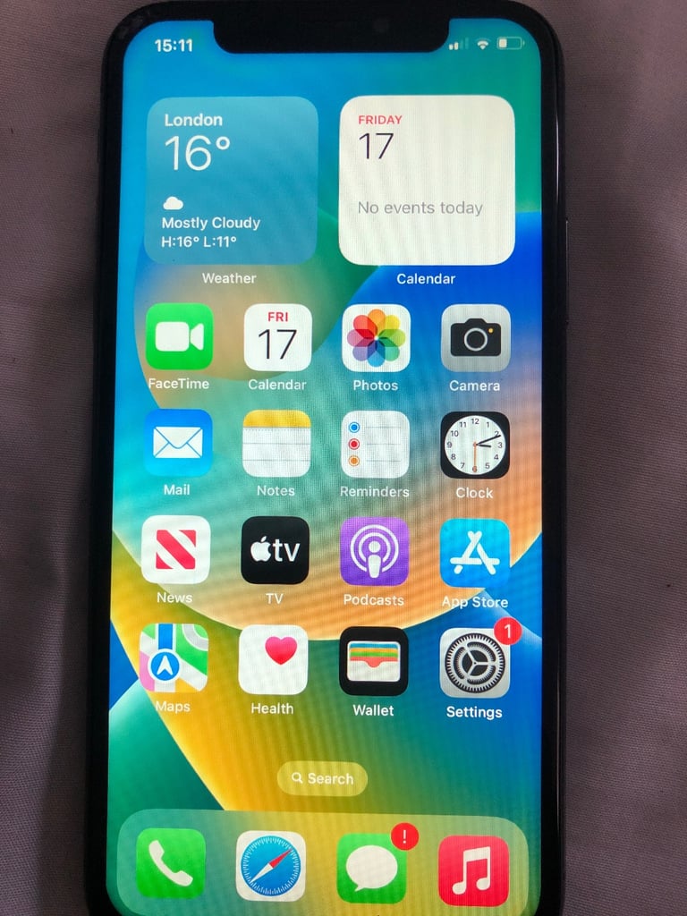 image for Apple iPhone X 64gb unlocked fully works battery health 96%