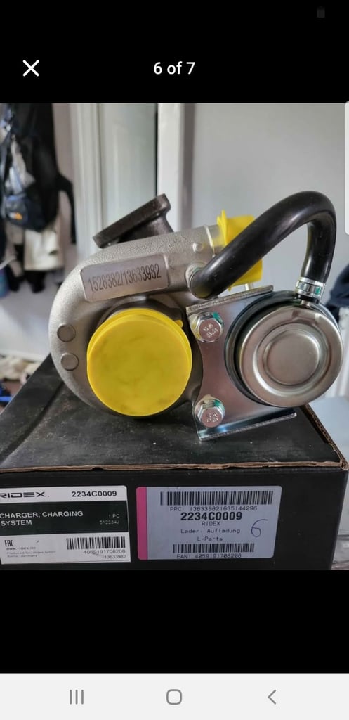 Kia ridex turbo charger with gasket and seals 