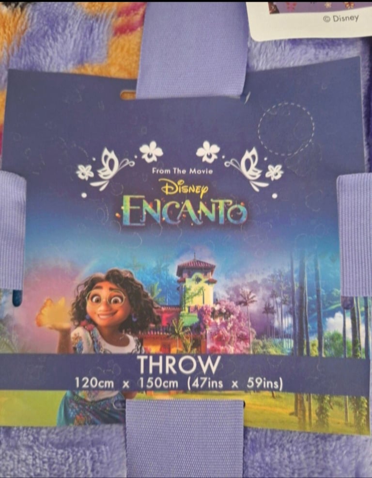 Encanto by Disney fleece blanket soft warm cosy throw 150cm x 120cm brand new with tags 