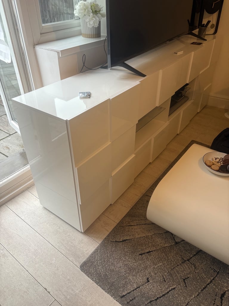 image for White Gloss TV Stand
