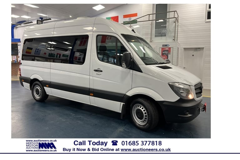image for 2018 Mercedes-Benz Sprinter 314 2.2CDI 143PS AUTO MWB 13 SEAT MINIBUS (EURO 6) Minibus Diesel Aut...