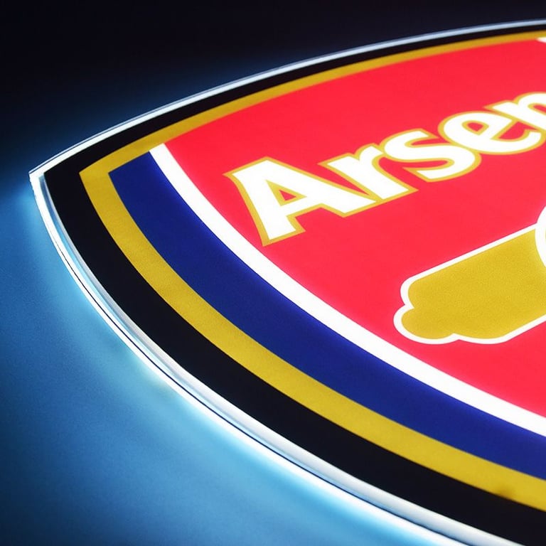 Arsenal Football Club Sign LED Light Up Panel | Football | BRE | Light Up Panel | Signage