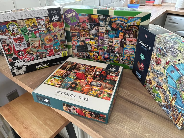 image for Retro 1000 piece jigsaw puzzles 