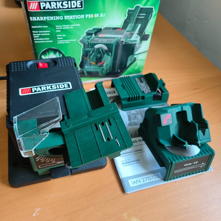 Parkside Tool Sharpening Station Knife scissor twist drill bits