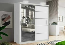 Limited Stock: 2 or 3 Door Sliding Wardrobe with Mirror or Glass Doors at Unbeatable Prices