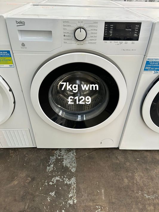 image for Beko 7kg washing machine 🌟 Free Delivery 🌟 120 Days Warranty 🌟 