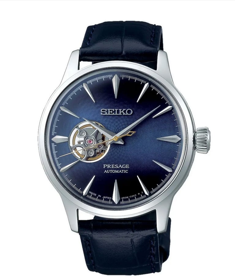 Brand New Seiko Presage Blue Moon watch Unisex Open heart SSA785 30mm | in  Gorton, Manchester | Gumtree