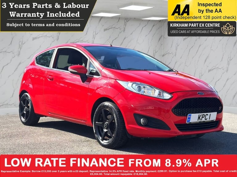 image for 2013 Ford Fiesta 1.0 Zetec Hatchback 3dr Petrol Manual Euro 5 (s/s) (80 ps) MOT MAY 2026 Hatchbac...