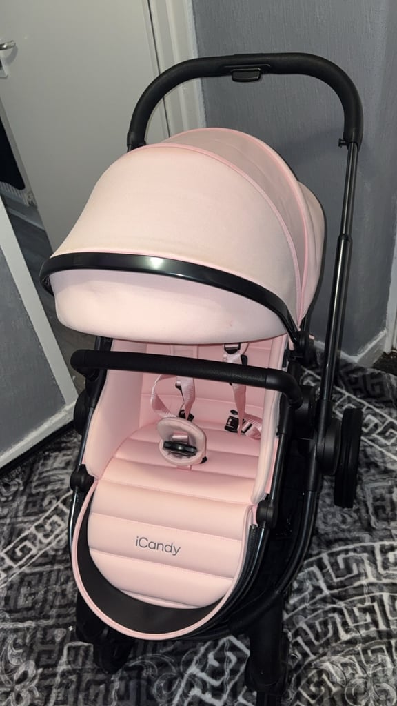 Icandy pink pram
