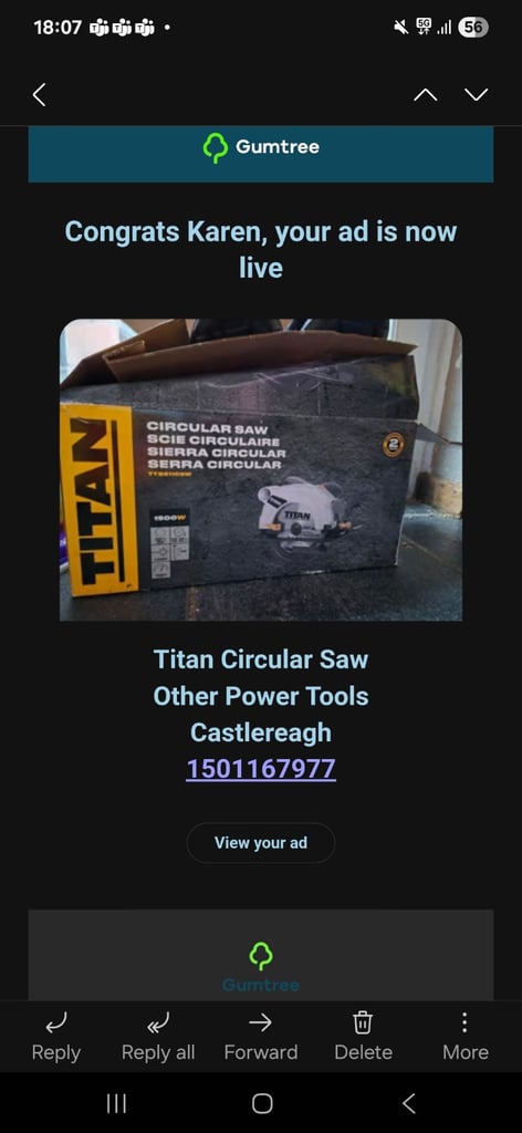image for Circular saw brand new