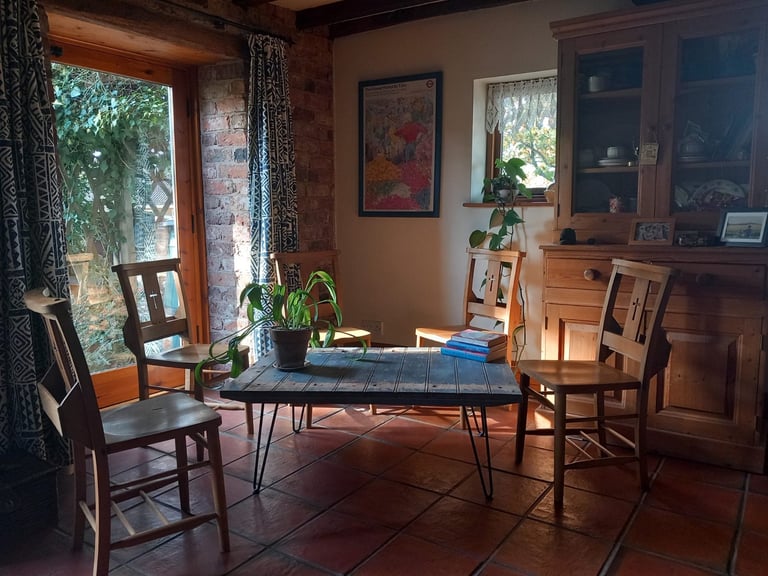 image for 6 vintage chapel chairs