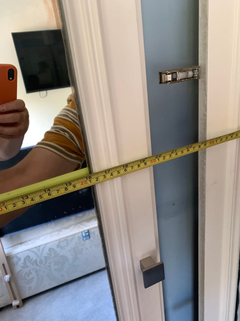 4 x wardrobe doors with mirrors 