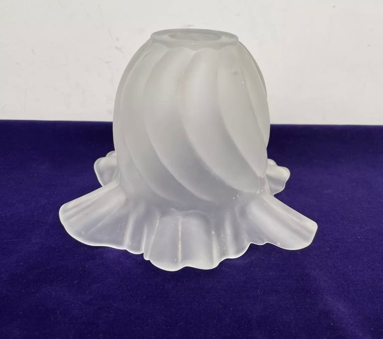 Vintage Frosted Glass Lampshade Light Shade Replacement Shade