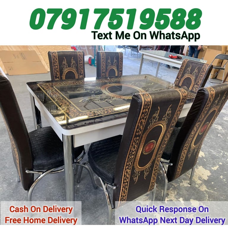 6 and 4 chairs dining table sets available now 😍