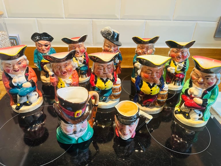 image for Burlington Ware Toby Jugs x12