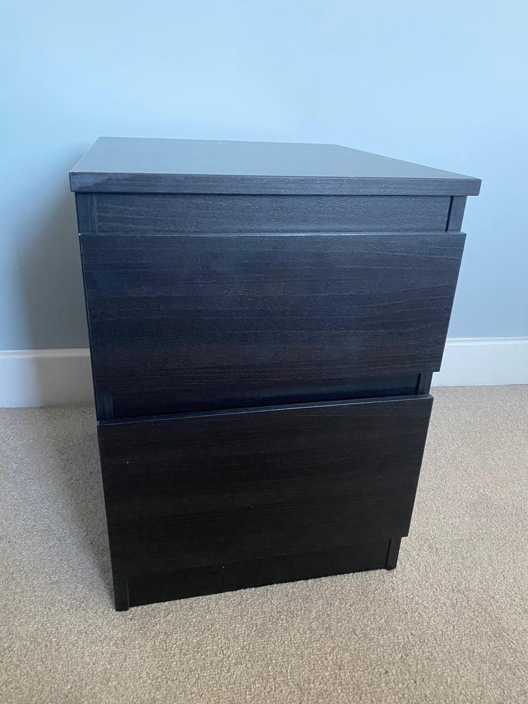 IKEA Kullen bedside table black