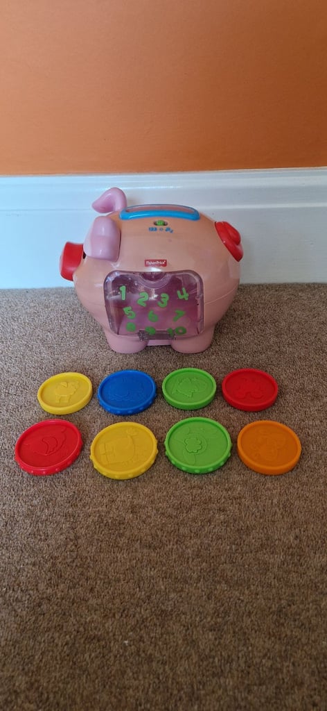 image for FISHER PRICE LAUGH AND LEARN COUNTING PIG. INCLUDES BATTERIES.