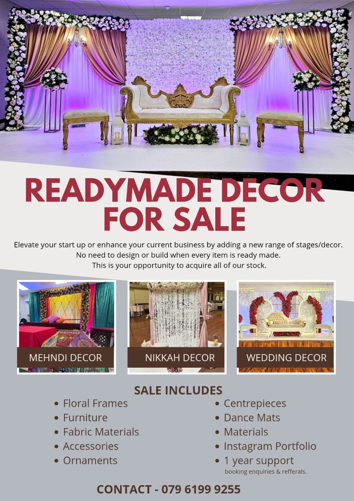 image for  COMPLETE WEDDING, NIKKAH & MEHNDI DECOR SALE