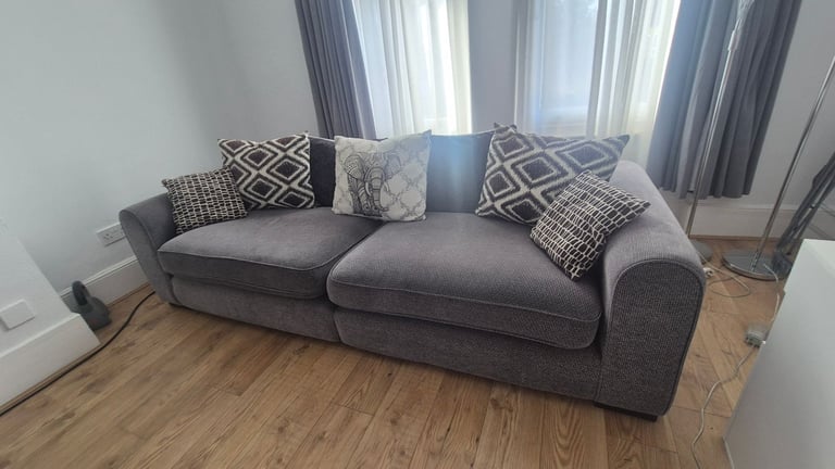 4 seater Sofa with footstall