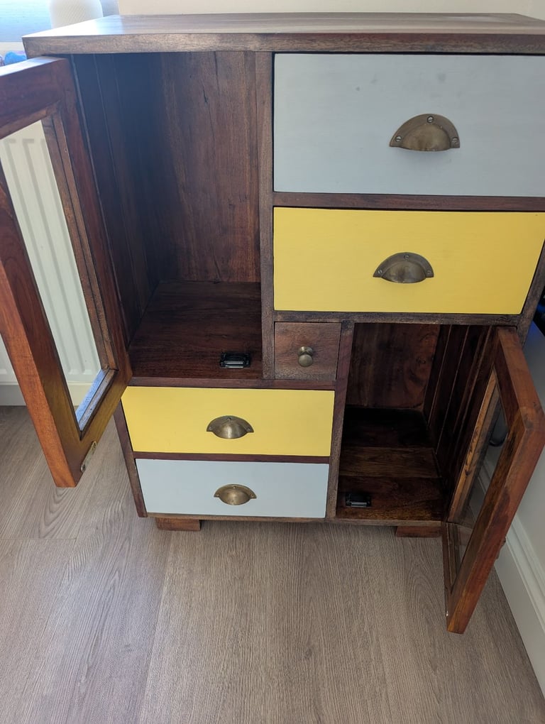 Solid wood sideboard cabinet 