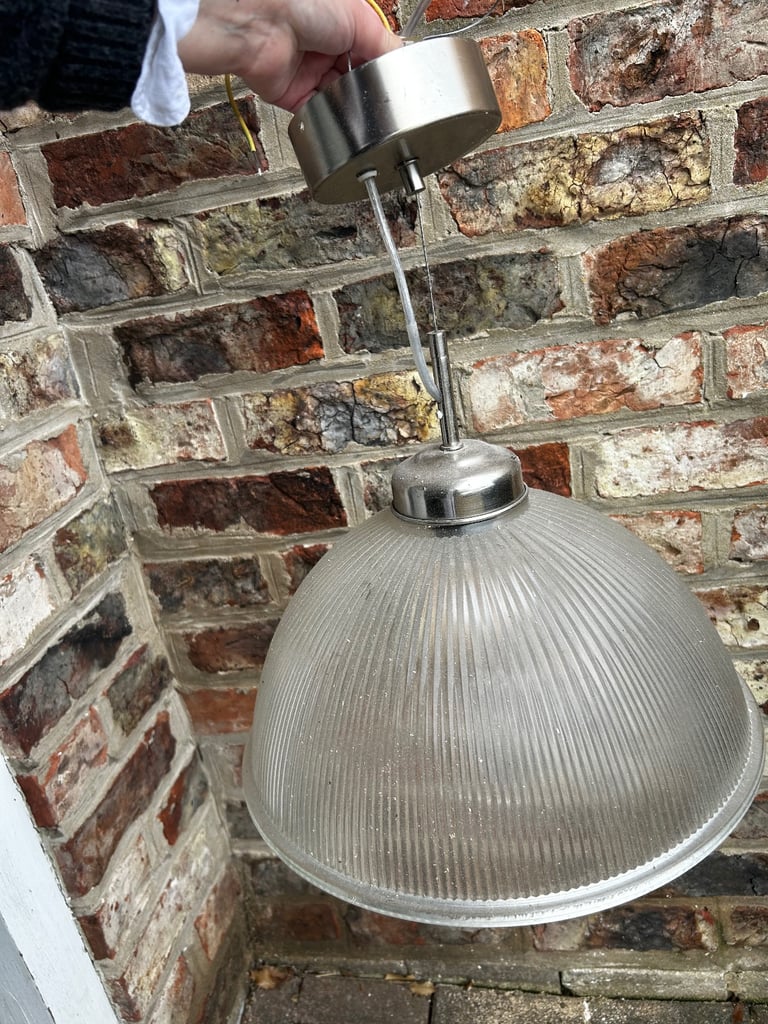 Glass vintage style ceiling pendant light 