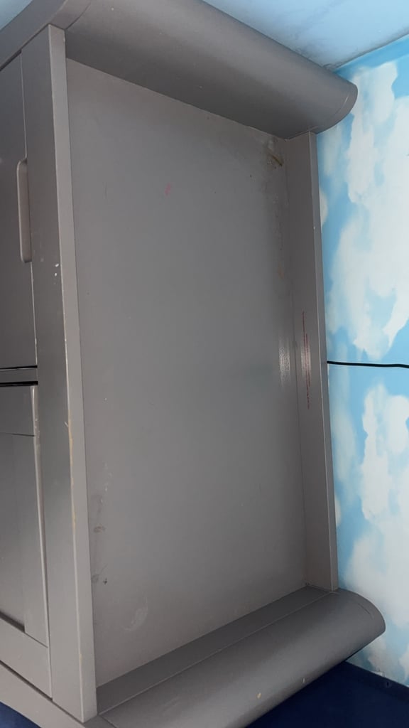 Wardrobe and baby changing unit