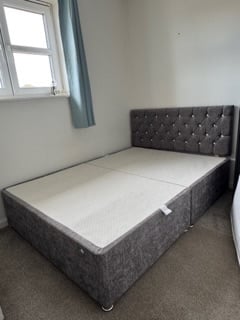 image for Double bed with out mattress 
