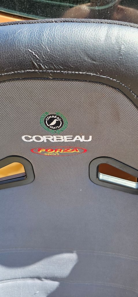 corbeau forza sport bucket seats grey 