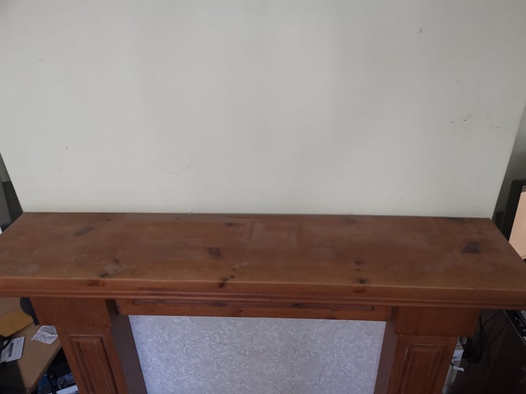 Wooden fireplace surround