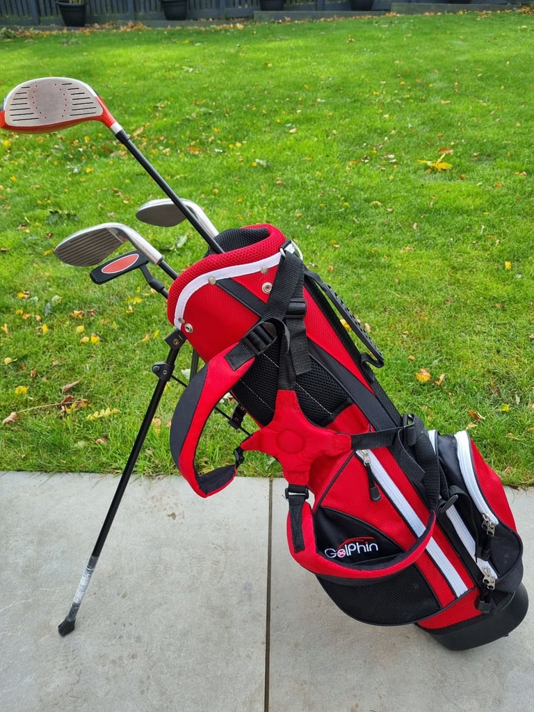 Golphin Junior 5 Piece Golf Set Red 910 Left Handed 