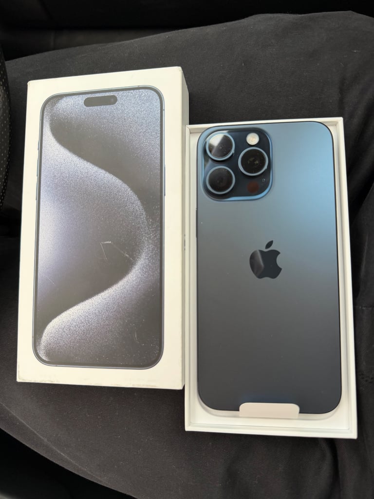 image for iPhone 15 Pro Max blue 256gb - never used brand new 
