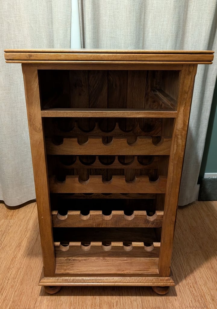Walnut Wine Chest / Rack