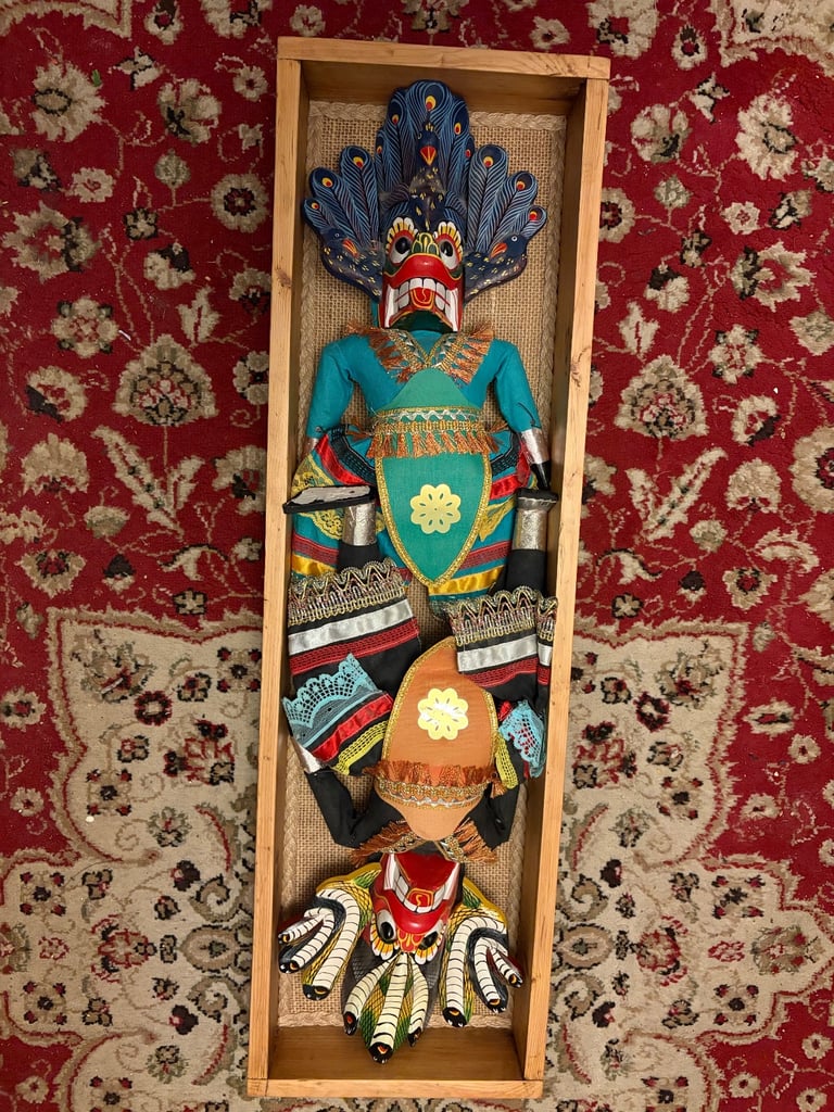 image for 2 Hand made original wooden puppets